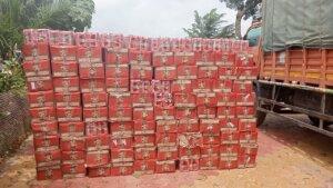 A large quantity of illegal liquor bound for Gujarat