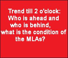 Trend till 2 o'clock: Who is ahead and who is behind, what is the condition of the MLAs?