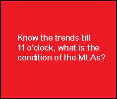 Know the trends till 11 o'clock, what is the condition of the MLAs?