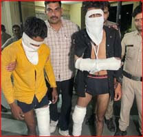 Both the accused who attacked police and dial-100 arrested