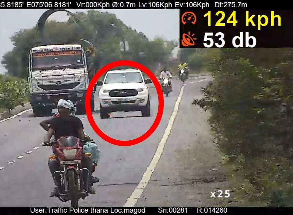 If you drive at high speed, you will have to pay a heavy fine