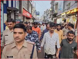 Police is our father; procession of those who pelted stones at police station taken out