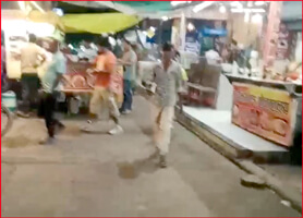 Hotel and canteen operators occupy service roads and footpaths