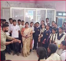 A visit to the Nagar Palika was organised to enhance the skills of the students