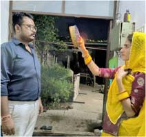 There was special enthusiasm among women since morning