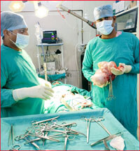 There was always pain in the stomach, doctors removed a large lump through surgery