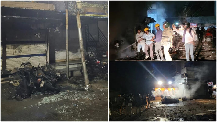 Riot during late night Champions Trophy victory celebrations