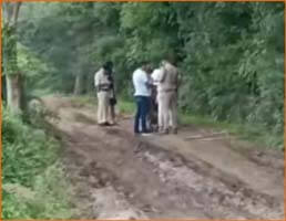 The dead body of a woman was found on a dirt road, there were no clothes on her body