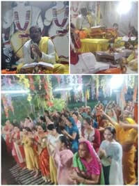 Shiv Mahapuran story is being recited in Panchvati Colony today