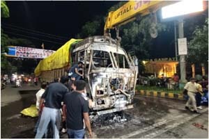High speed truck wreaked havoc, ran over 15 people in 10 minutes, 2 died