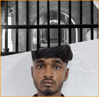 A man carrying a reward of Rs 10,000 for firing in the middle of the city and disturbing the peace is behind bars.