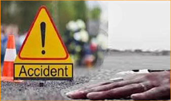 The collision was so horrific that all three were sent flying through the air and falling 100 feet away...two died, the driver is still absconding.