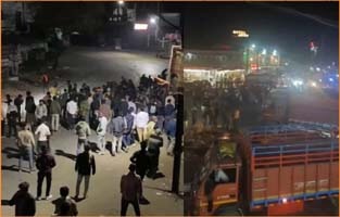 The dispute between Karni Sena and the Muslim community led to vandalism of several vehicles and the firing of tear gas shells.